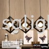 Square Cube Pendant Light (Px807-WH-3RB) Retro Loft Design Pendant Light PENDANT LIGHT