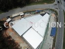 Steel structure , lightweight roof trusses , and clip lock metal deck roof cover Steel structure , lightweight roof trusses , and clip lock metal deck roof covering  at Pejabat Lian Soon Food Seremban