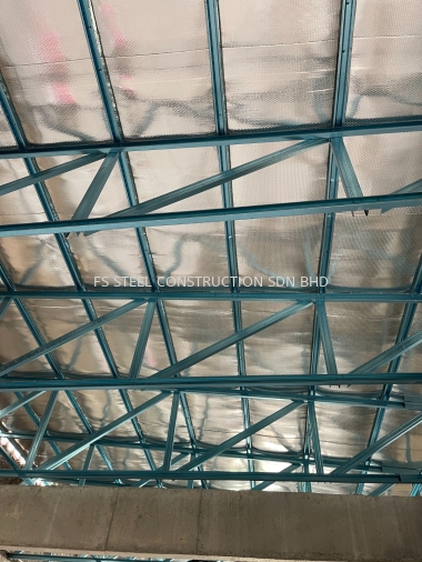Steel structure , lightweight roof trusses , and clip lock metal deck roof cover
