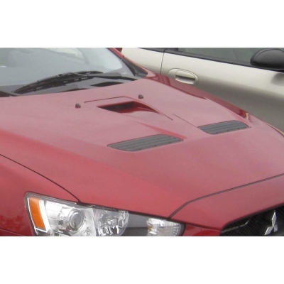 Lancer 08 EVO X Front Hood Steel