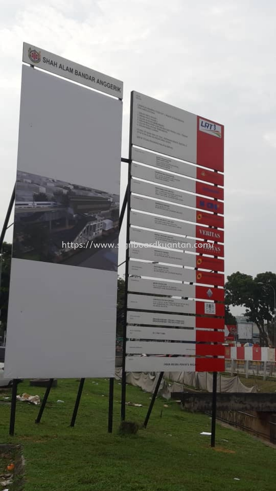 PROJECT SIGNAGE SIGNBOARD AT KARAK