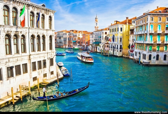 Kertas dinding mercu tanda: Venice Grand Canal