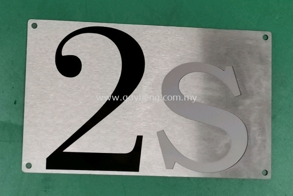 Stainless Steel House Number Plate ׸