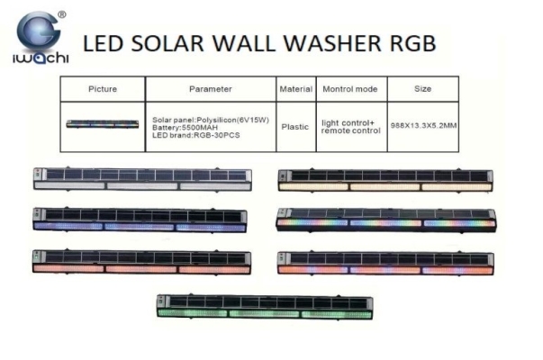 Iwachi LED Solar Wall Washer RGB