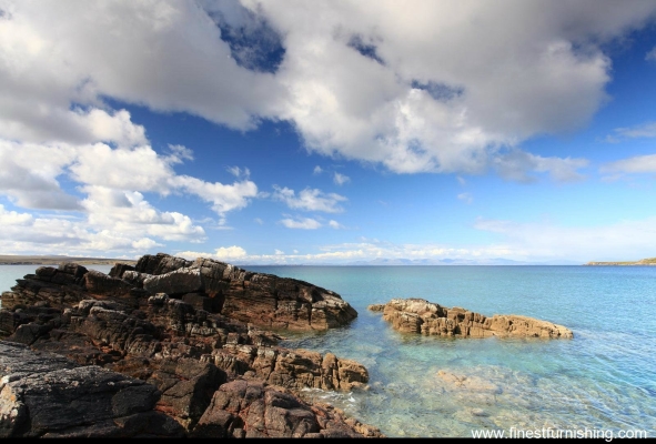 Natural Scenery Mural Wallpaper : Rocky Coast