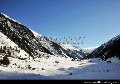 Natural Scenery Mural Wallpaper : Snow Mountain