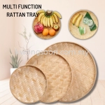 DULANG ROTAN HIASAN BAMBOO TRAY RATTAN SERVING FOOD TRAY TAMPI NORDIC INS STYLE DECOR TRAY 竹篮 竹藤 竹篓