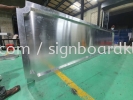 aluminium box up 3d base and lettering  ALUMINIUM BIG 3D BOX UP LETTERING SIGNAGE