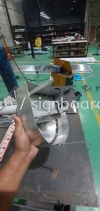 aluminium box up 3d base and lettering  Aluminum Big 3D Box Up Lettering Sigange