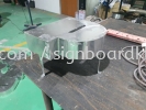 aluminium box up 3d base and lettering  Aluminum Big 3D Box Up Lettering Sigange