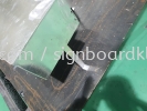 aluminium box up 3d base and lettering  ALUMINIUM BIG 3D BOX UP LETTERING SIGNAGE