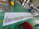 aluminium box up 3d base and lettering  Aluminum Big 3D Box Up Lettering Sigange