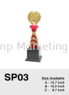 SP03 Special Promotion Exclusive Premium Affordable Plastic Trophy Malaysia Plastic Trophy Trophy