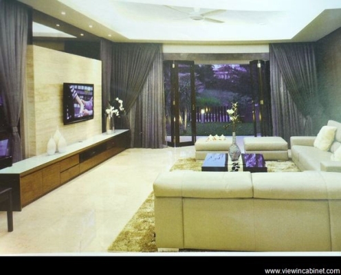 Long Customize TV Cabinet Design & Living Hall Array Reference @ Bukit Jalil / Kuala Lumpur