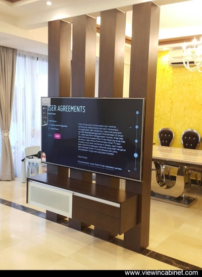Customize Pillar Divider Wall TV Cabinet Design & Living Hall Array Reference @ Bukit Jalil / Kuala Lumpur