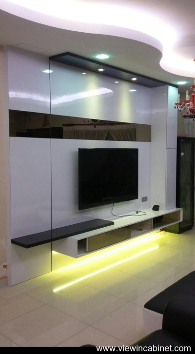 Customize Hanging TV Cabinet Design & Living Hall Array Reference @ Bukit Jalil / Kuala Lumpur
