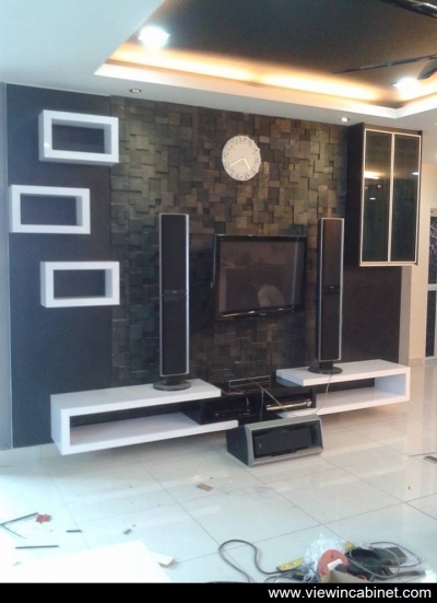 TV Cabinet Design & Living Hall Array Reference @ Bukit Jalil / Kuala Lumpur