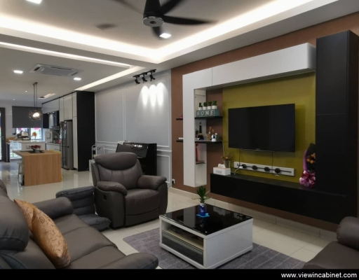 Customize TV Cabinet Design & Living Hall Array Reference @ Bukit Jalil / Kuala Lumpur