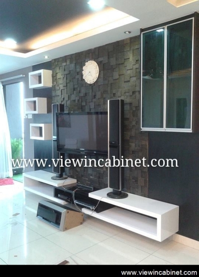 Customize TV Cabinet Design & Living Hall Array Reference @ Bukit Jalil / Kuala Lumpur