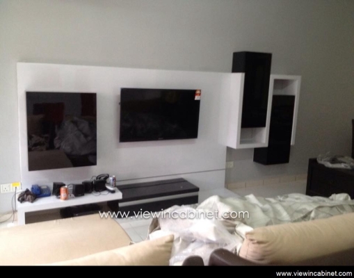 TV Cabinet Design & Living Hall Array Reference @ Bukit Jalil / Kuala Lumpur