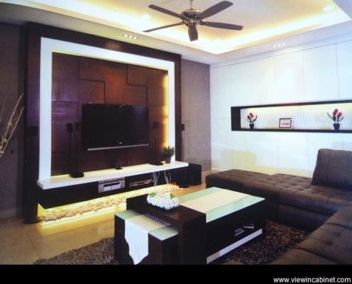 TV Cabinet Design & Living Hall Array Reference @ Bukit Jalil / Kuala Lumpur