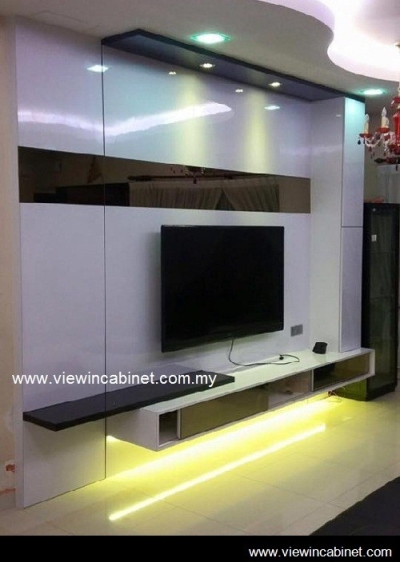 Customize TV Cabinet Design & Living Hall Array Reference @ Bukit Jalil / Kuala Lumpur