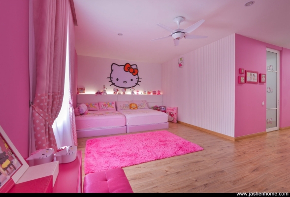 Hello Kitty Theme Kid Room Design & Reference @ Klang / Selangor