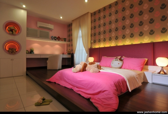 Hello Kitty Theme Kid Room Design & Reference @ Klang / Selangor