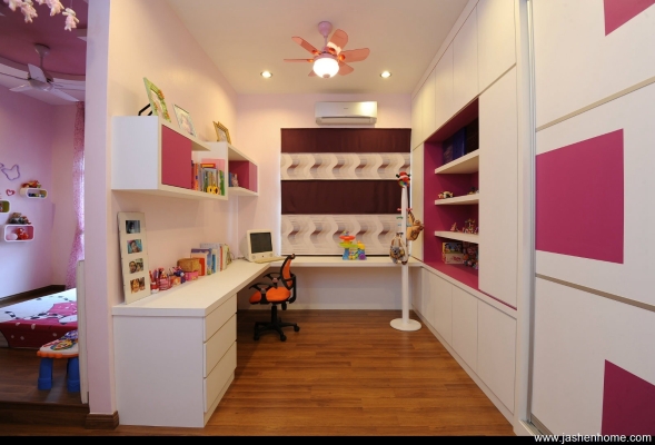 White & Pink Theme Kid Room Design & Reference @ Klang / Selangor