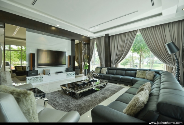 Klang Ambang Botanic Bungalow Living Hall Design 