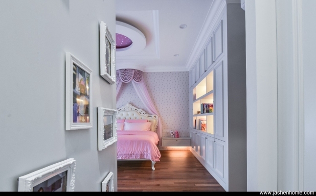 Duta Villa Setia Alam Terrace House Pink Princess Theme Children's Bedroom Design    