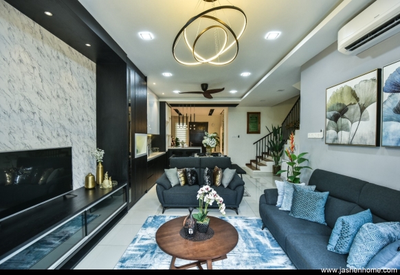 Kota Kemuning Terrace House Living Hall Design