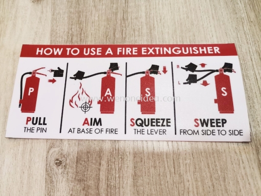 Fire Extinguisher Sticker