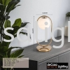 TABLE LAMP (T298) Glass / Metal Design Table Lamp TABLE LAMP