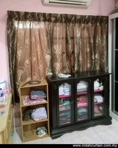 Eyelet & French Style Pleat Curtain - Taman Bayu Pasir Penambang