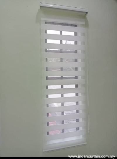 White Colour Zebra Blinds  - Bukit Naga Shah Alam