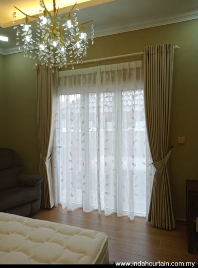 Eyelet Ring Curtain with Rod Aluminium - Muar