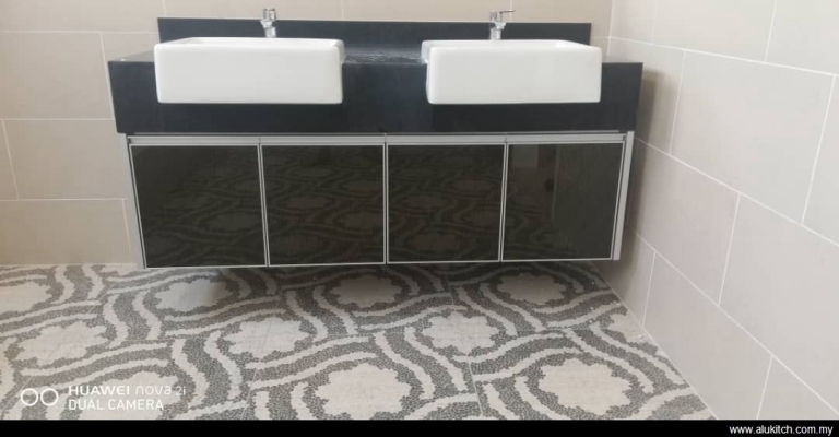 Custom Basin Vanity Cabinet Design Reference Selangor