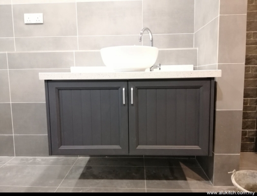 Custom Basin Vanity Cabinet Design Reference Selangor