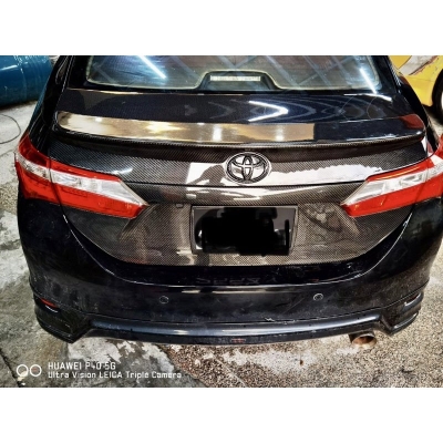 Toyota altis 2014 2015 2016 2017 carbon fiber rear trunk