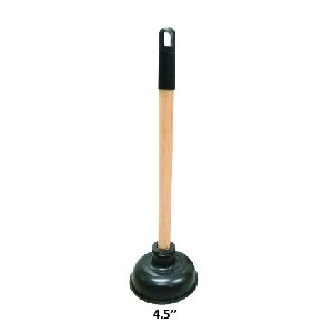 003W Wooden Handle Toilet Pump