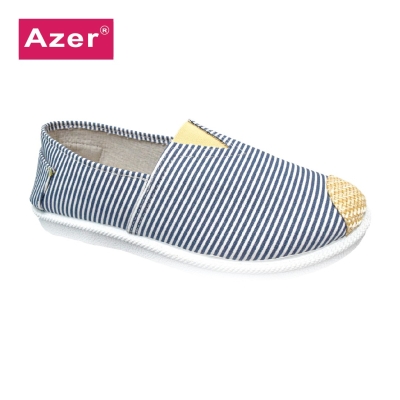 LADIES SLIP ON TRENDY CANVAS SHOE (C T18-B) (SE.X)