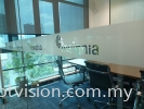 Die-Cut Frosted Sticker With Company Logo Frosted Film @ Kelana Jaya Frosted Film