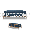 Hanna Teak Wood Sofa sofa Wood