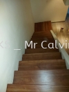 Balau wood staircase _ varnish with colour coating Refurbishment Balau Wood Flooring Parquet Flooring