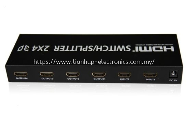 HDMI 2in 4out Switcher/Splitter 