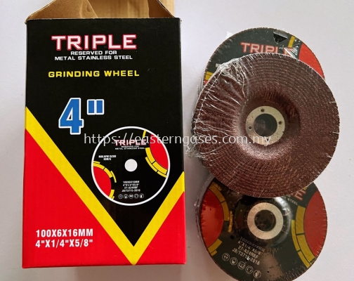 TRIPLE 4" X 6MM GRINDING DISC