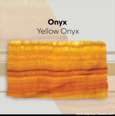 Batu Onyx - Warna Kuning