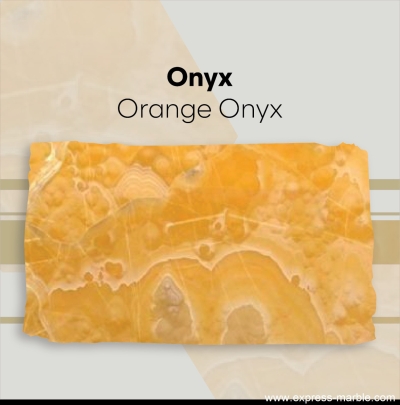 Batu Onyx - Warna Oren