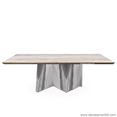 Moore 2 - Rectangular Marble Dining Table